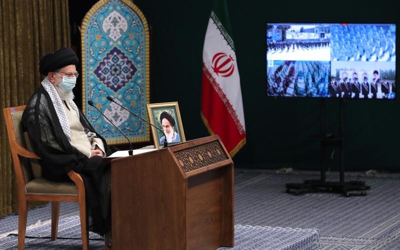 Discurso en una conexión por videoconferencia con la ceremonia de graduación de oficiales de las universidades de las Fuerzas Armadas de Irán